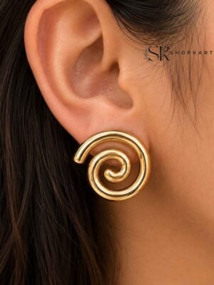 Anti Tarnish Golden Infinity Studs
