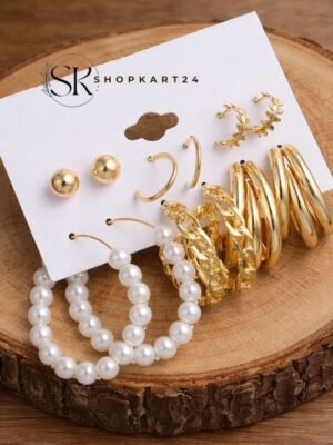 Big Hoop Earring Combo Set (Set of 6 Earrings)