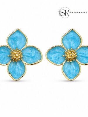 Blue Petal Luxe Studs Earring