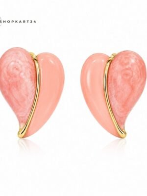 Blush Heart Earrings