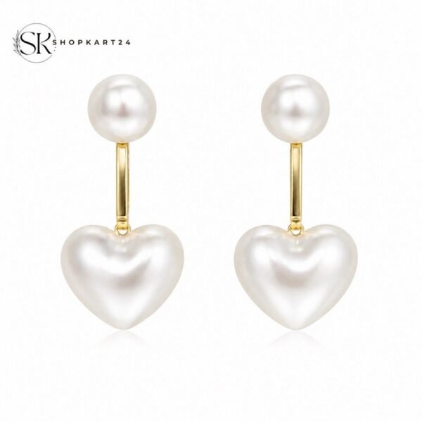 Love Pearl Drop Earrings