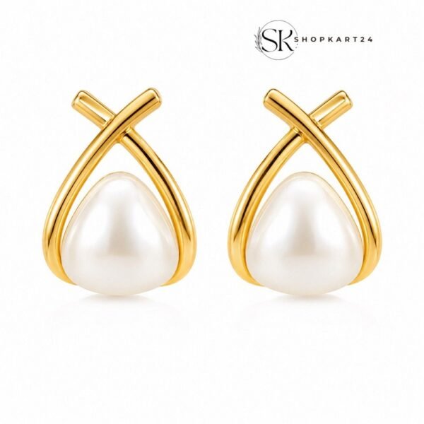 Pearl Halo Elegance Earrings