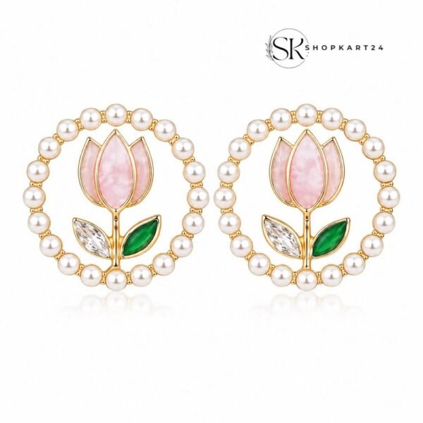 Pearl Tulip Grace Earrings