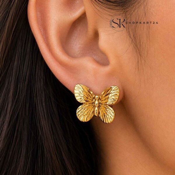 Radiant Butterfly Anti Tarnish Earrings
