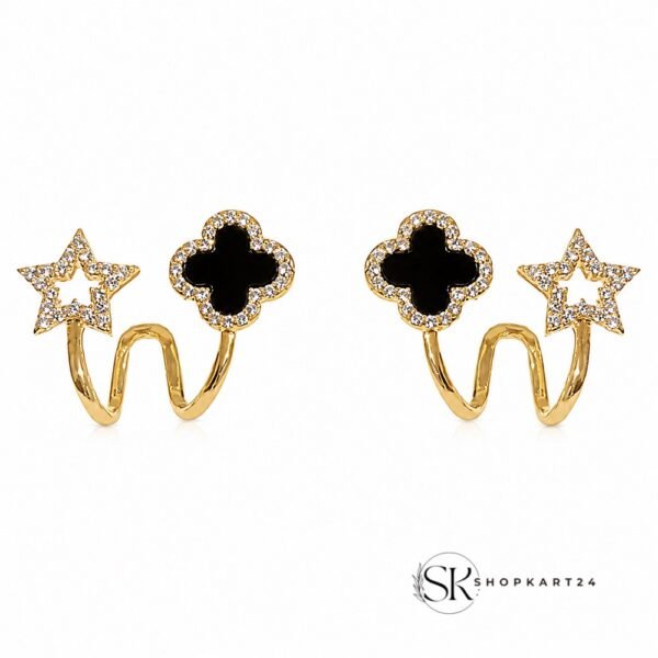 Starlight Clover Duo Earrings